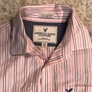 American Eagle Men’s Striped Shirt Lg